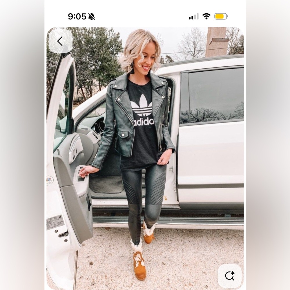 Moto style leggings